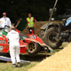 Illustration for article titled NOOOO! A Mazda 767B Race Car Bites The Dust At Goodwood
